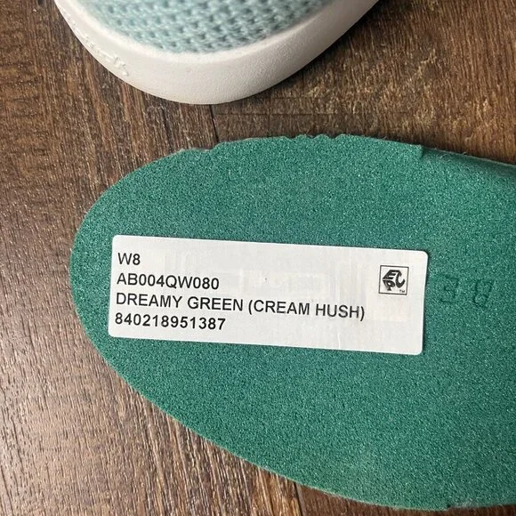 Allbird's Women's Size 8 Tree Pipers Dream Green (Cream Hush sole) - Picture 2 of 7
